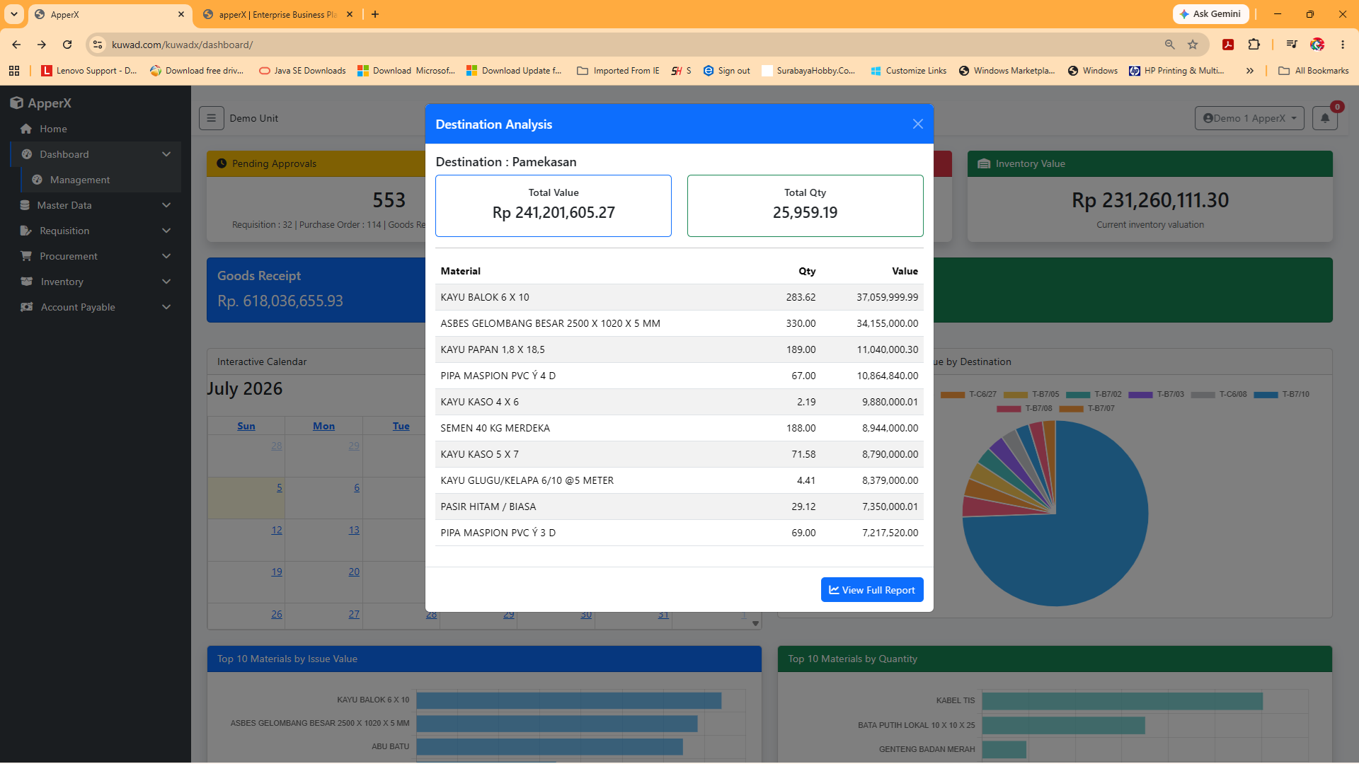 ERP Demo